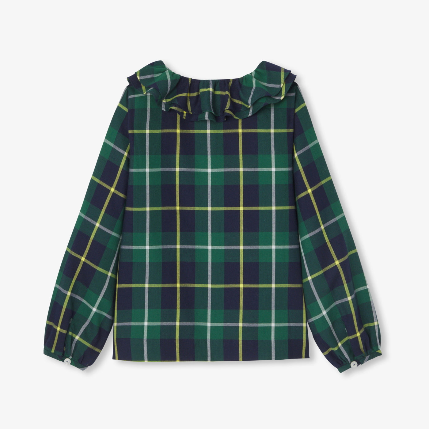 Blouse enfant fille en tartan