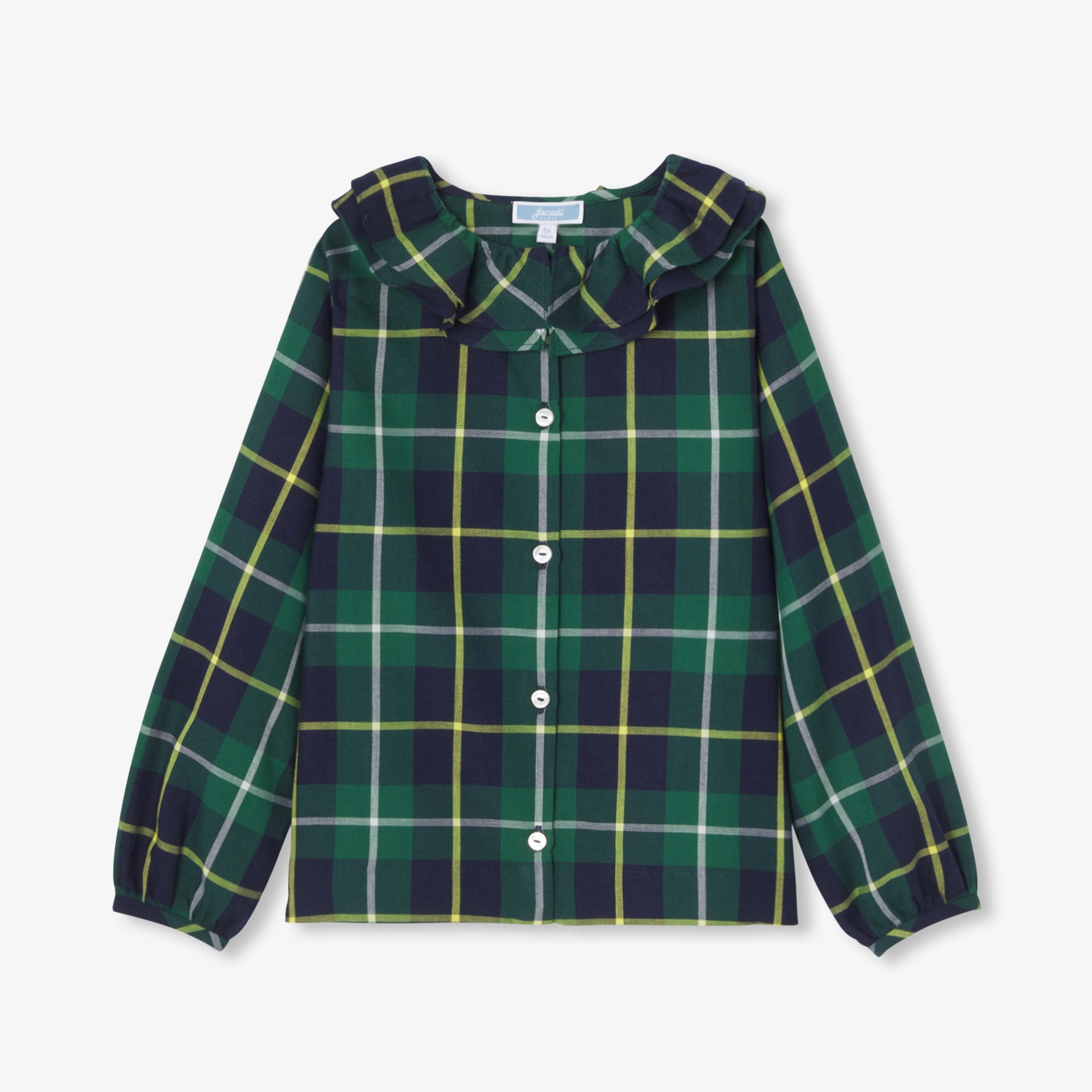 Blouse enfant fille en tartan