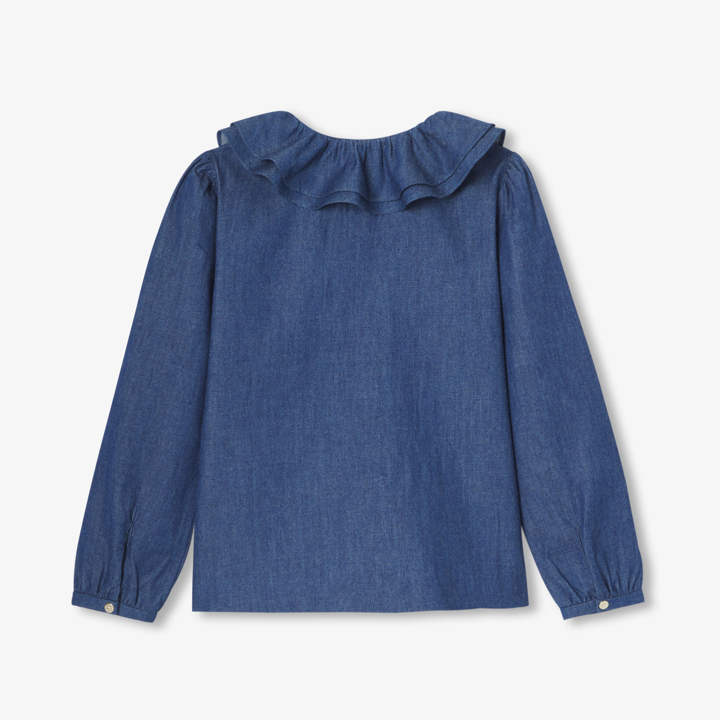 Girl blouse in light denim