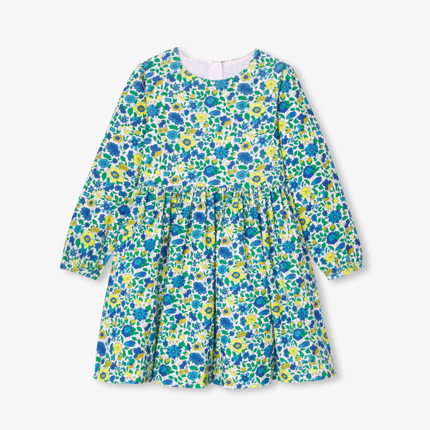 Girl dress in Liberty fabric velvet