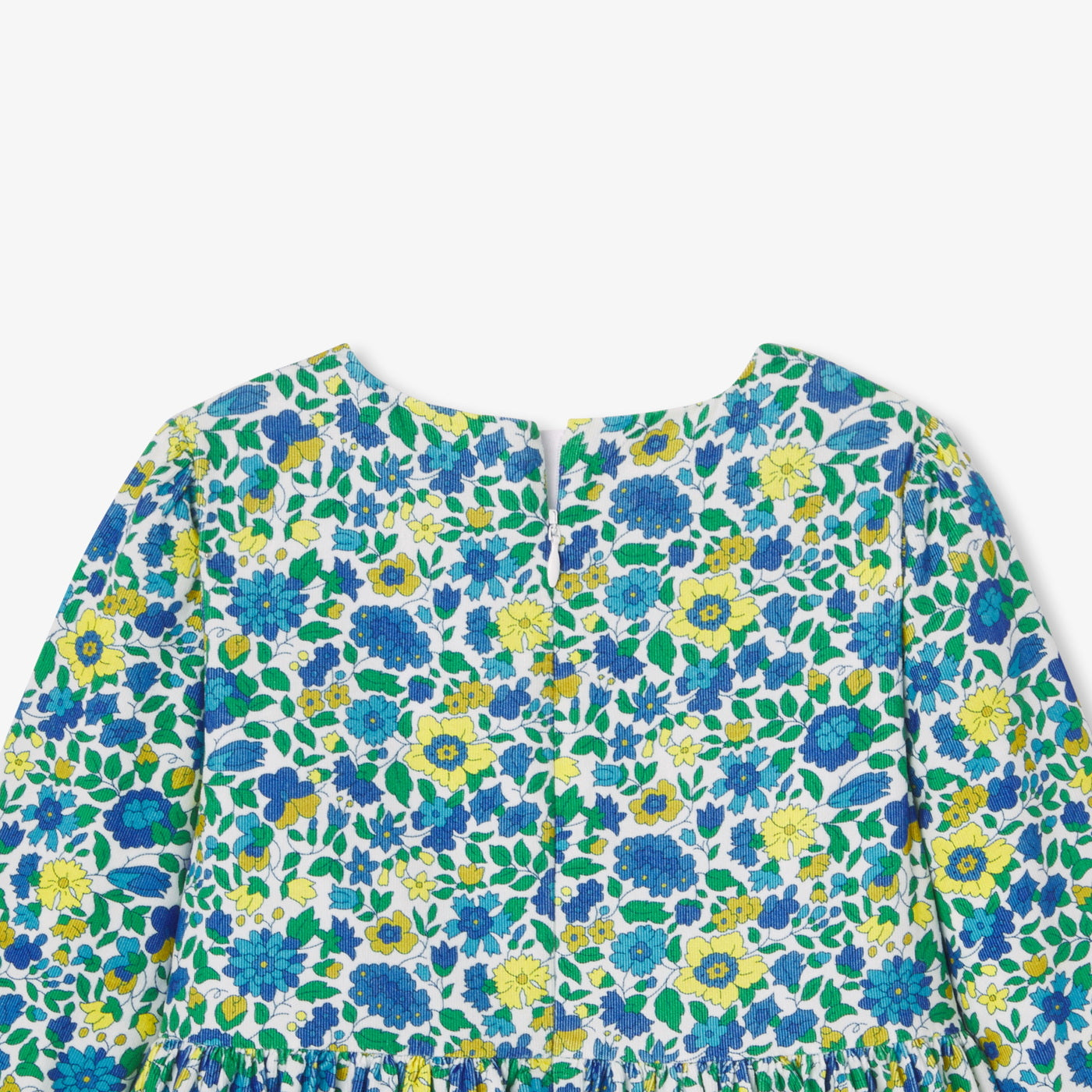 Girl dress in Liberty fabric velvet
