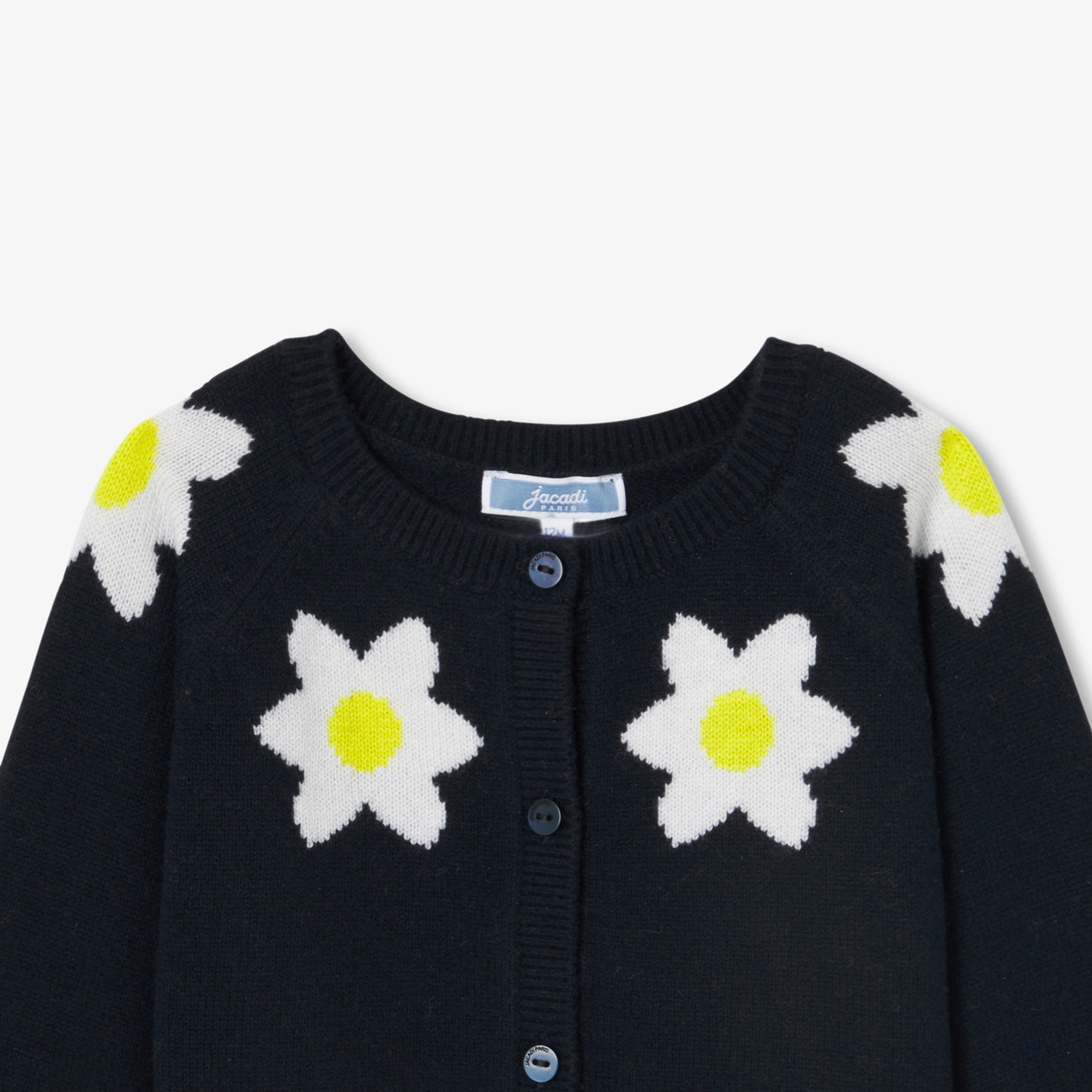 Baby girl cardigan in wool and cashmere