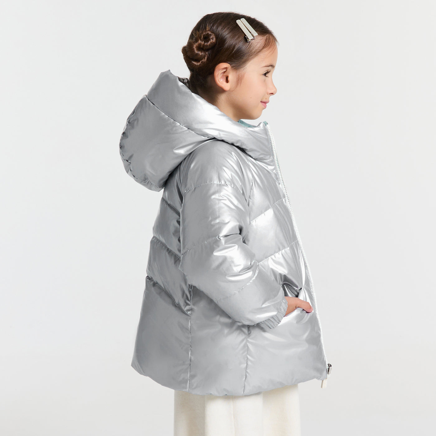Girl reversible padded jacket