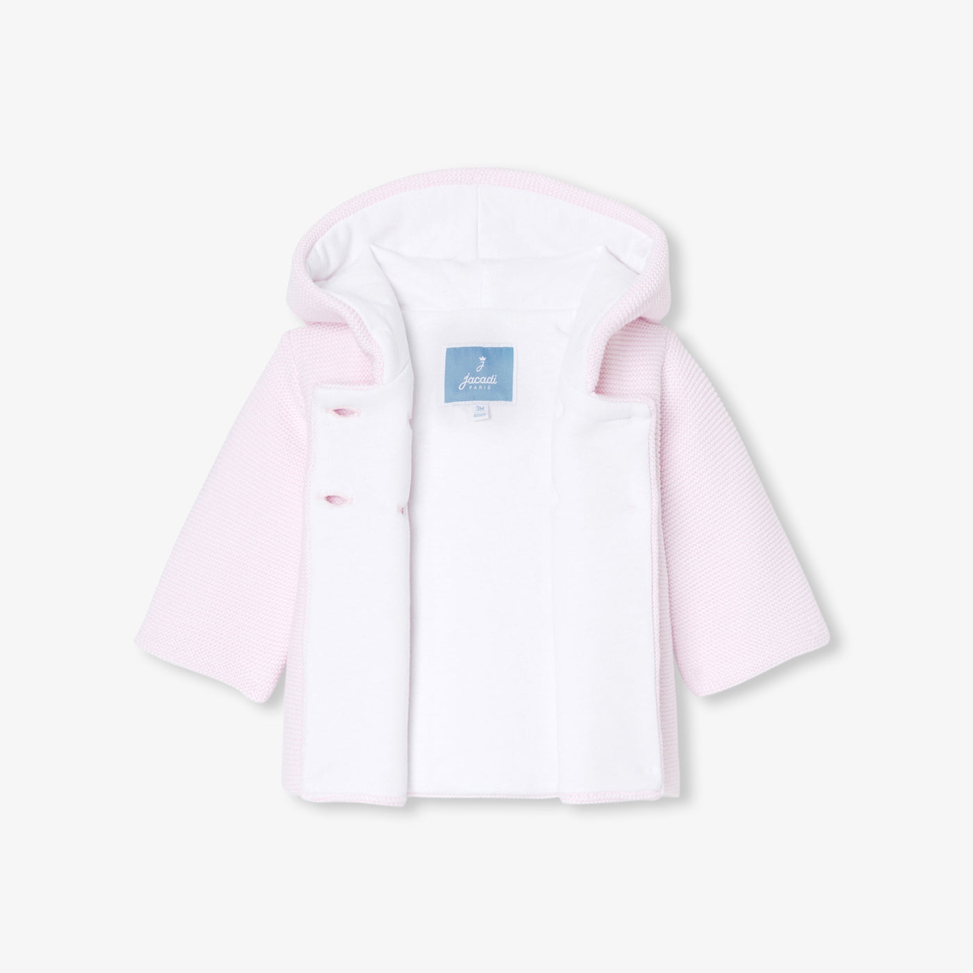 Baby girl lined burnous jacket