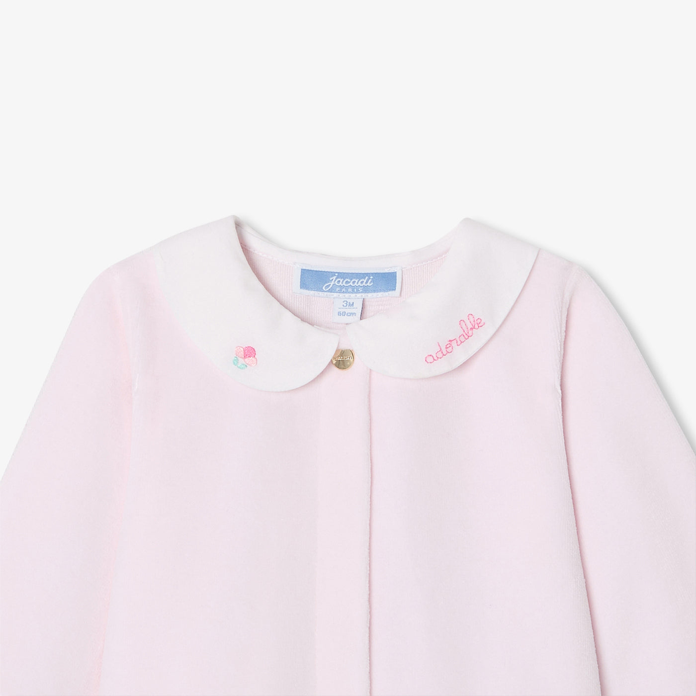 Baby girl velvet pyjamas