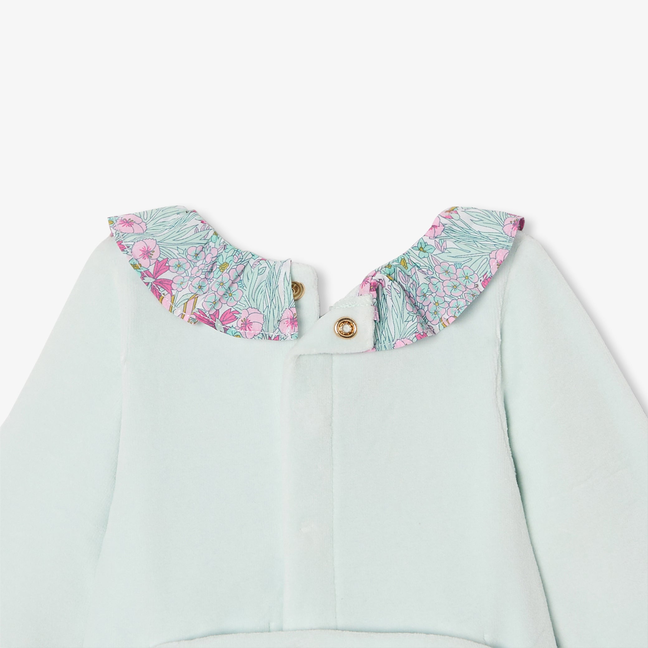 Baby girl velvet pyjamas