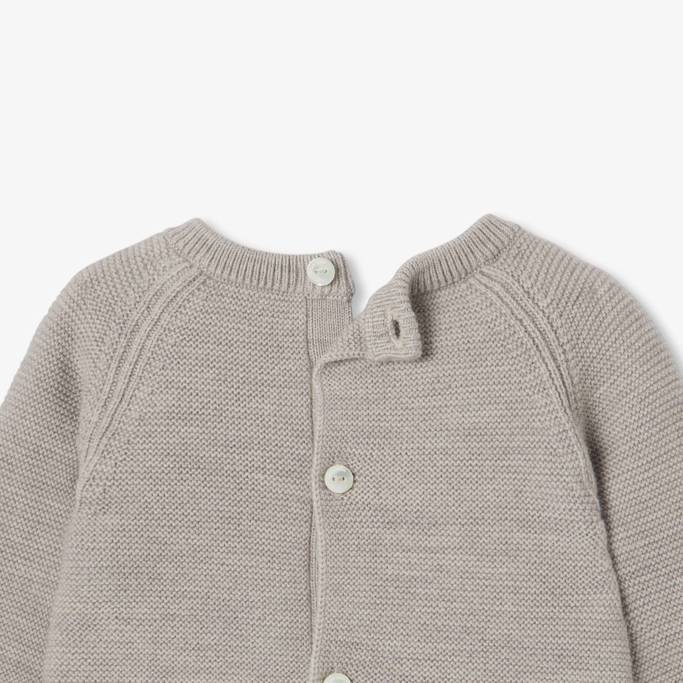 Baby boy garter stitch set