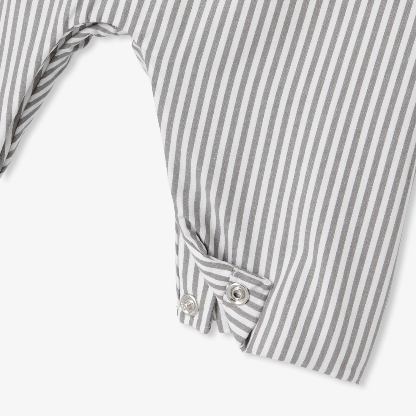 Baby boy dungarees in striped poplin