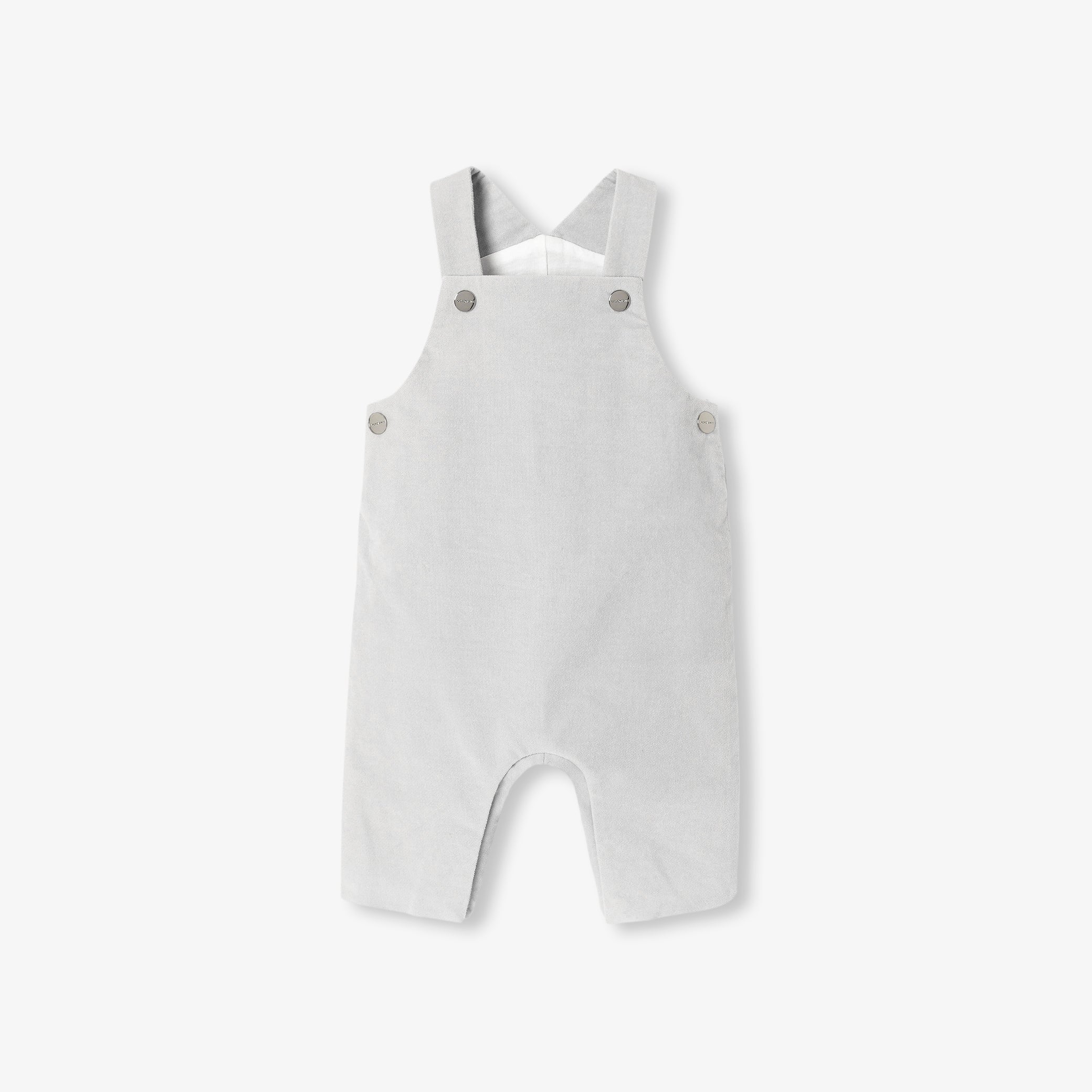 Baby boy dungarees in smooth velvet