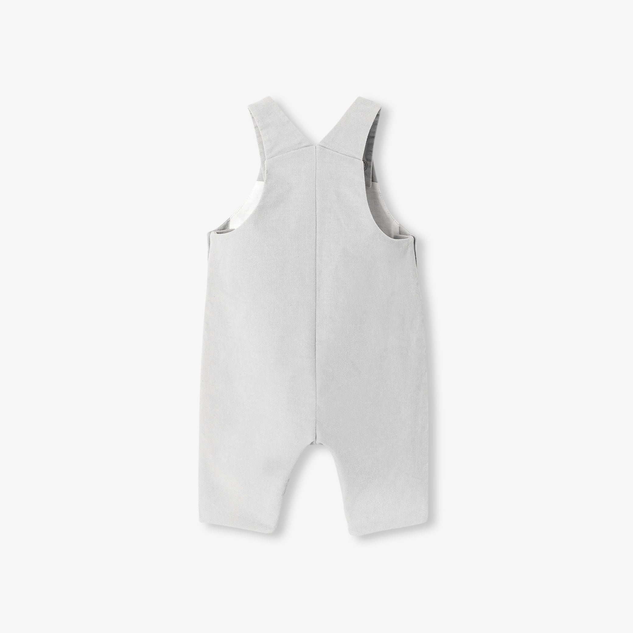Baby boy dungarees in smooth velvet