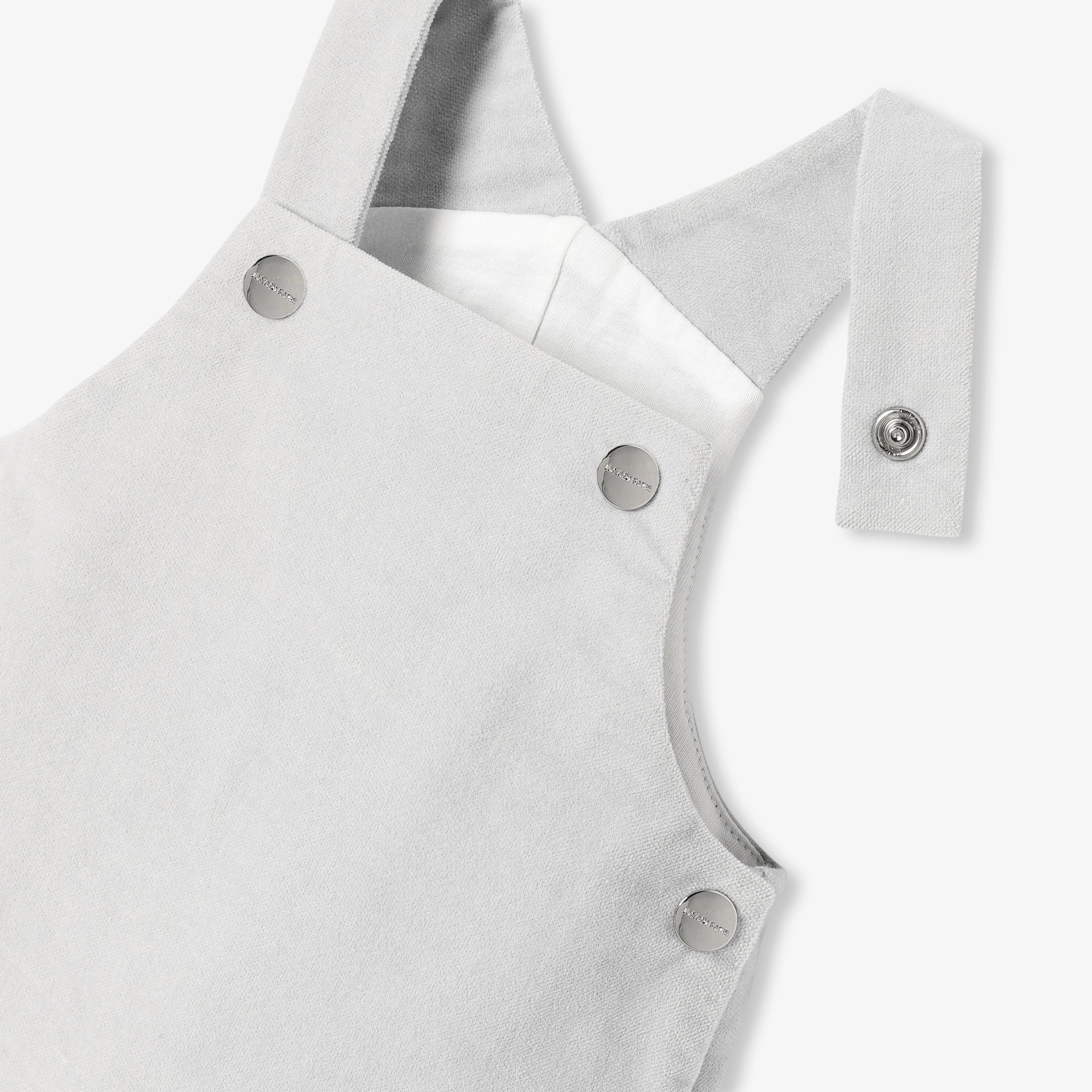 Baby boy dungarees in smooth velvet
