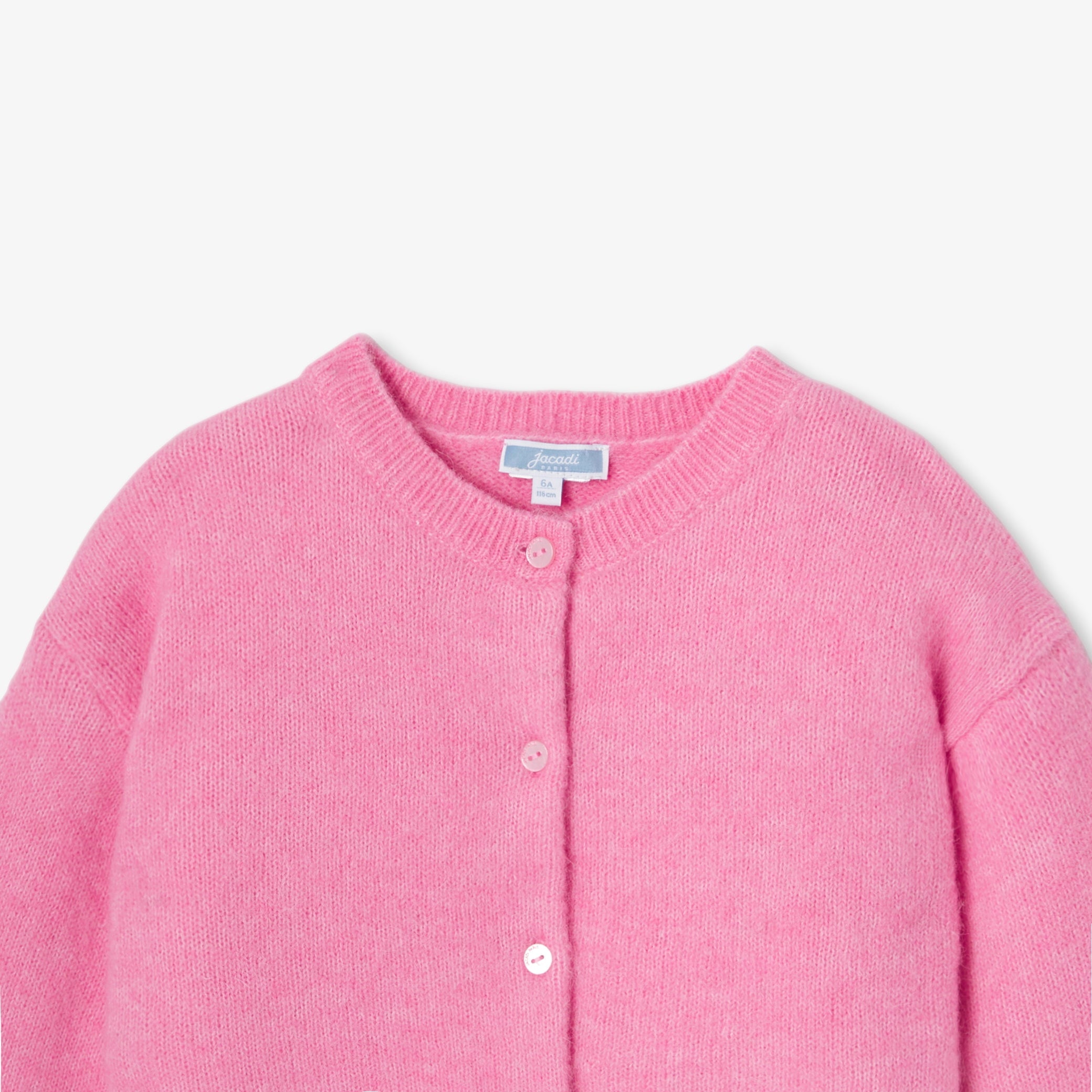 Girl wool and alpaca cardigan