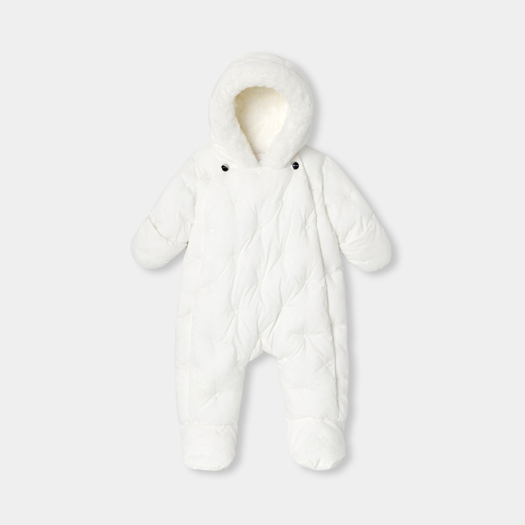 Baby girl heart pattern pramsuit