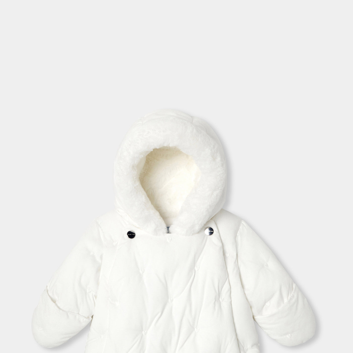 Baby girl heart pattern pramsuit