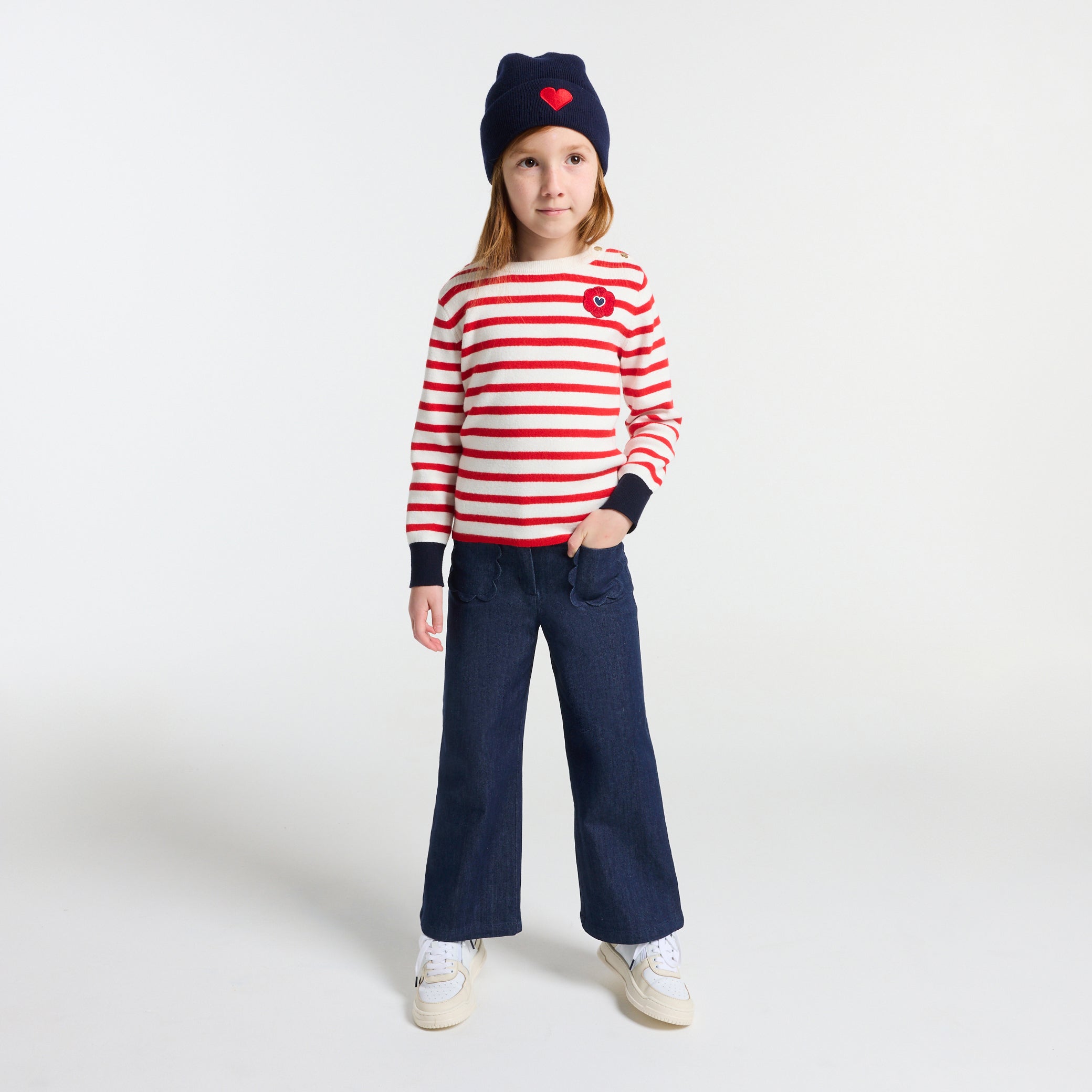 Girl wide-leg jeans