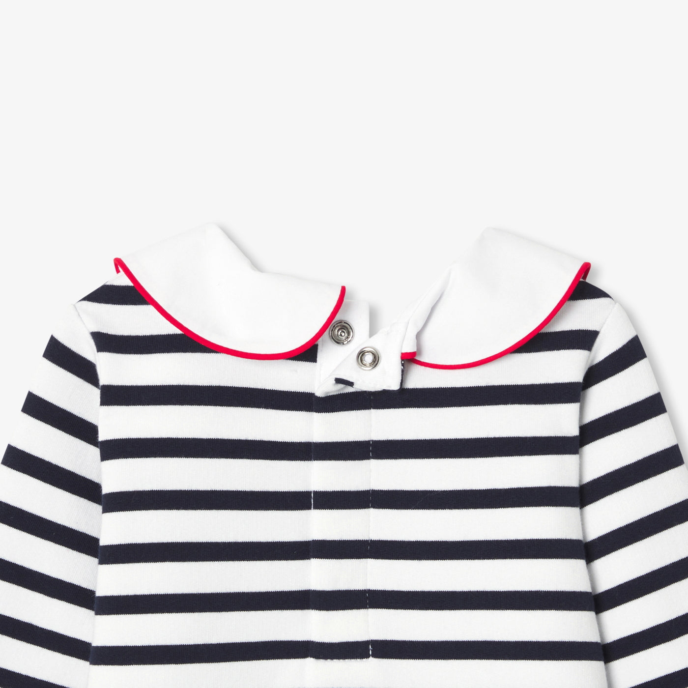 Robe bébé fille en molleton rayé