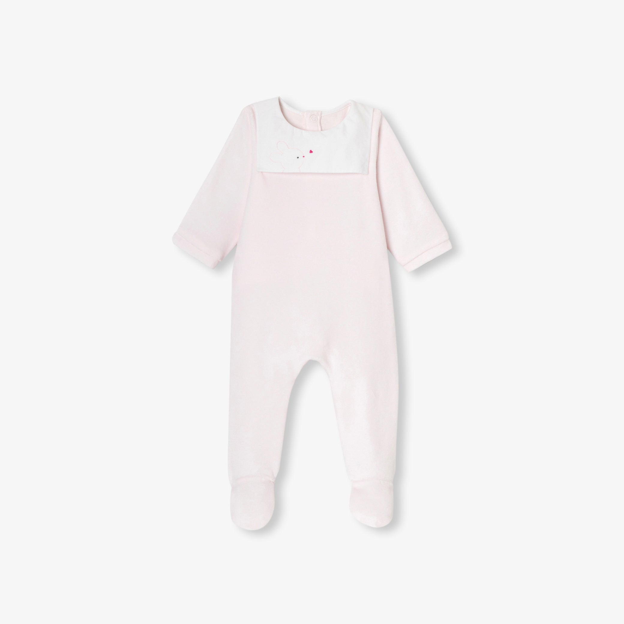 Baby girl velvet pyjamas