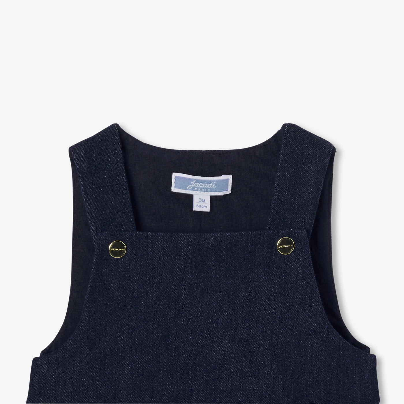 Baby girl dungarees in soft denim