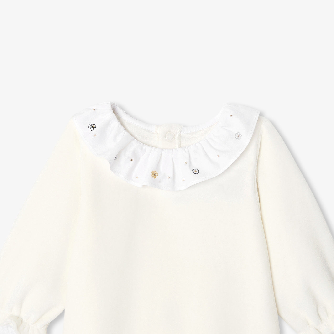 Baby girl velvet pyjamas