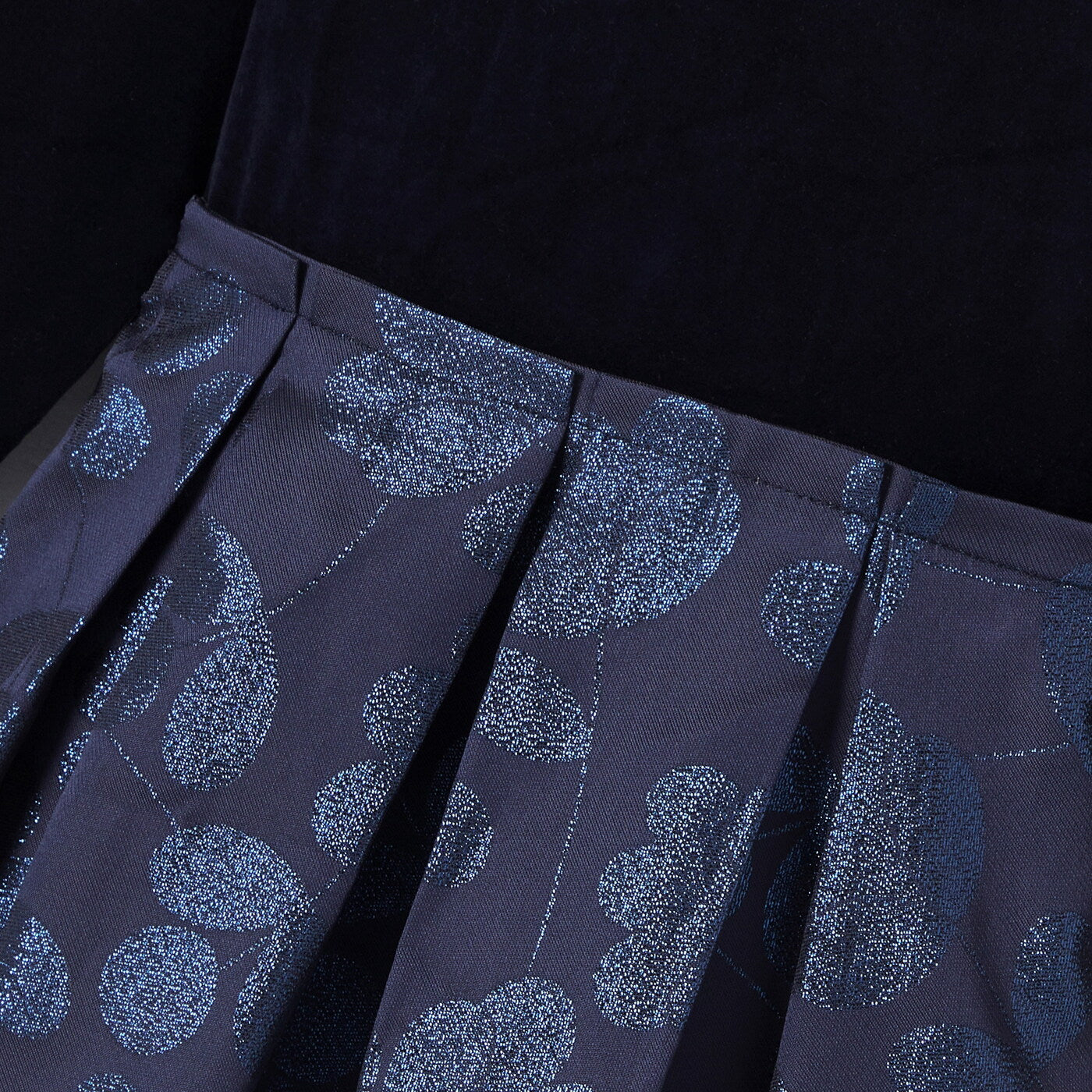 Girl bi-material dress