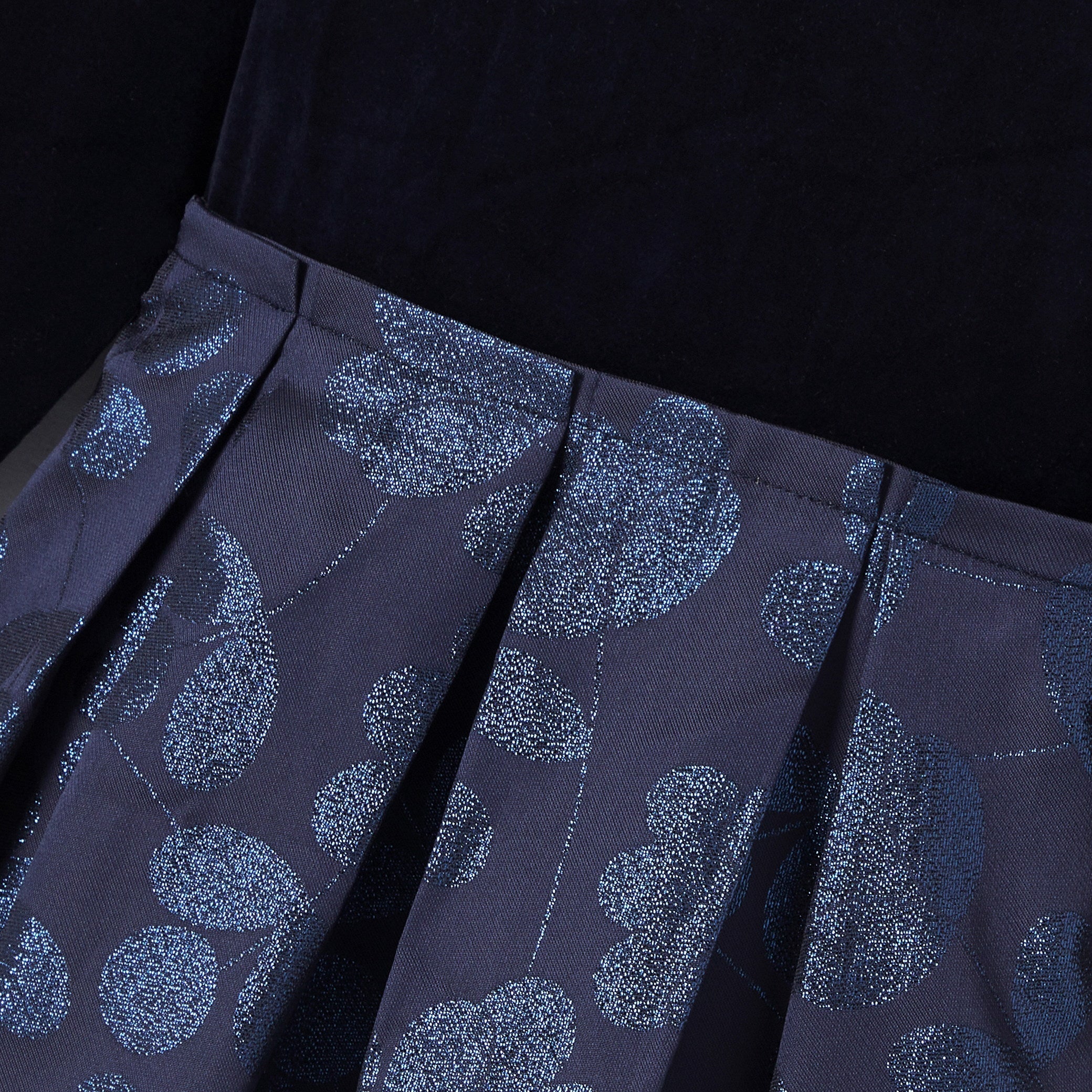 Girl bi-material dress