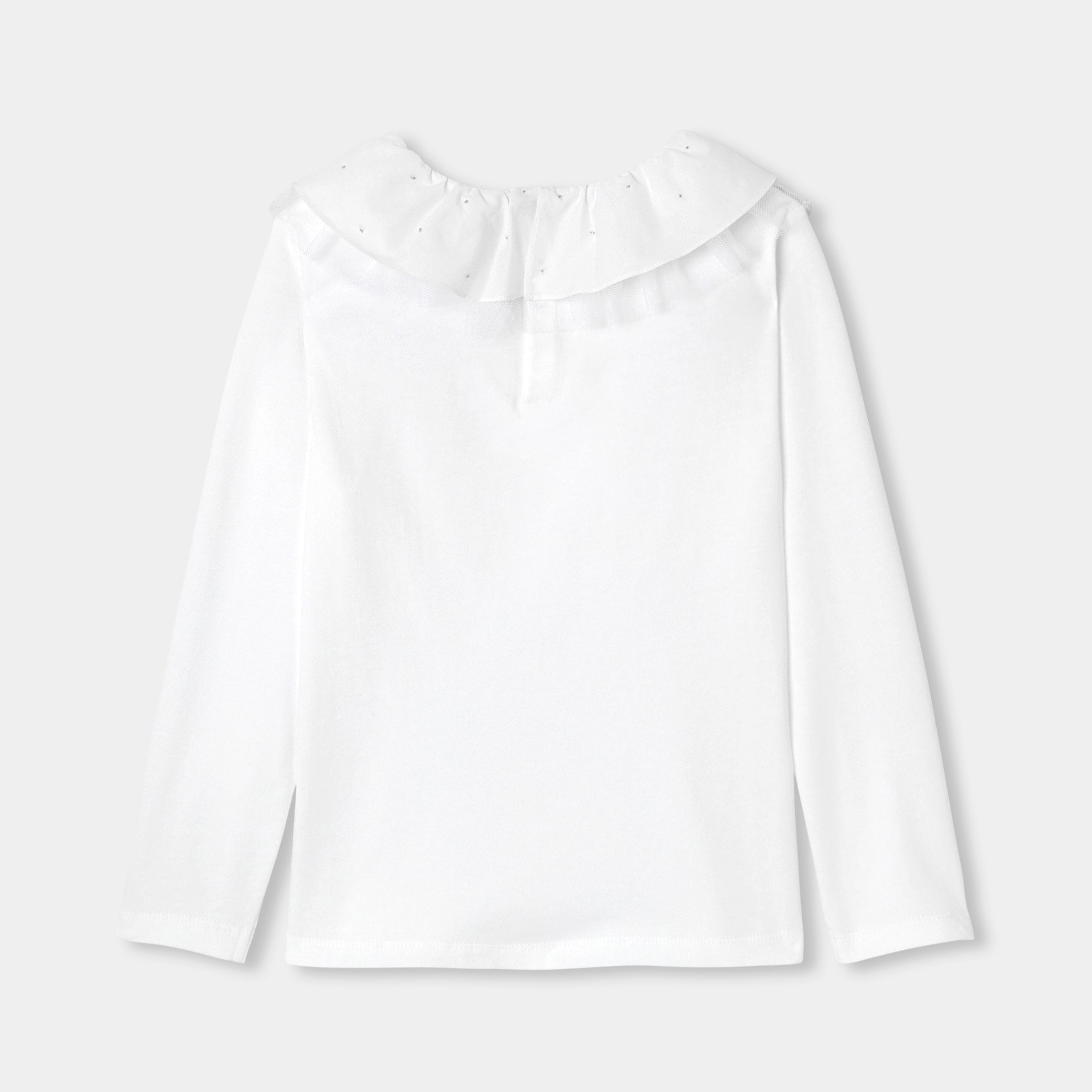 Girl T-shirt with a collar