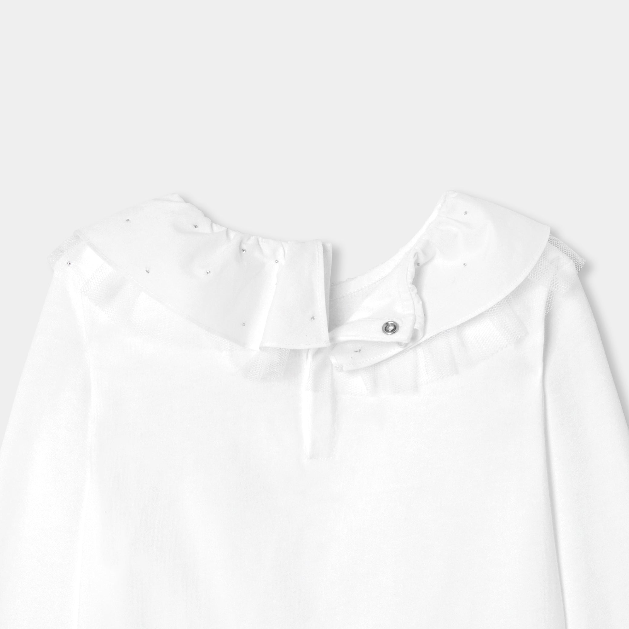Girl T-shirt with a collar