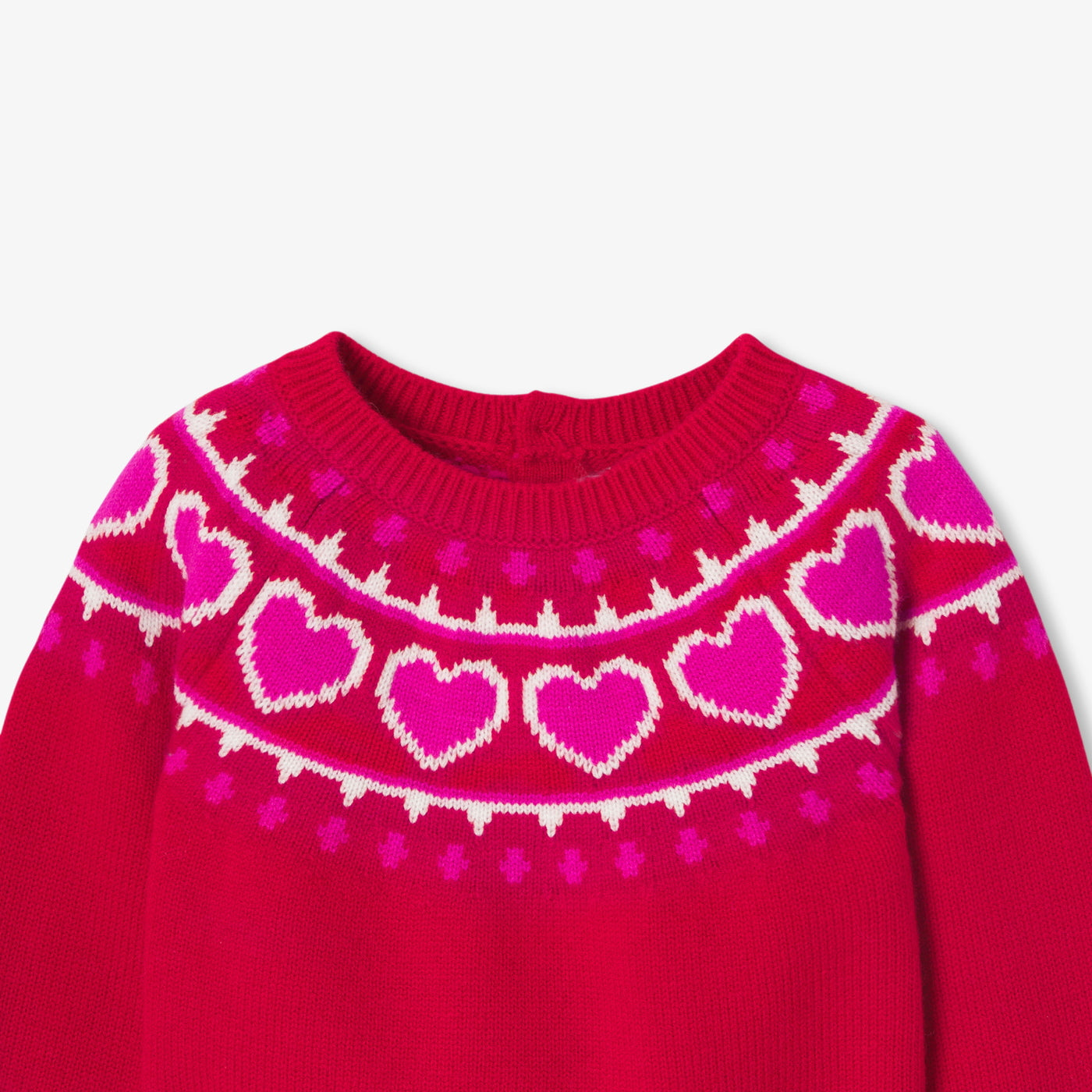 Baby girl jacquard jumper