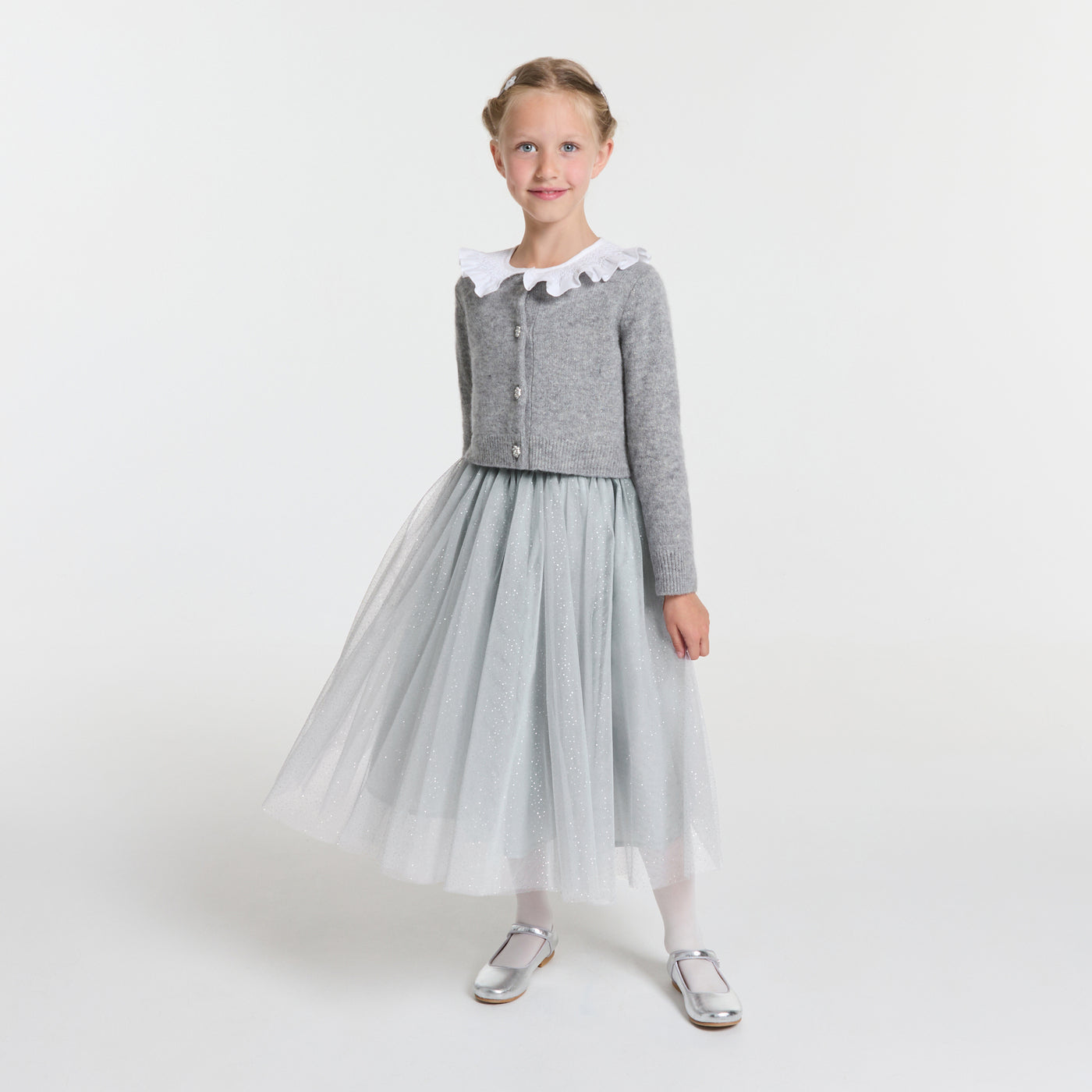 Girl tutu in sequined tulle