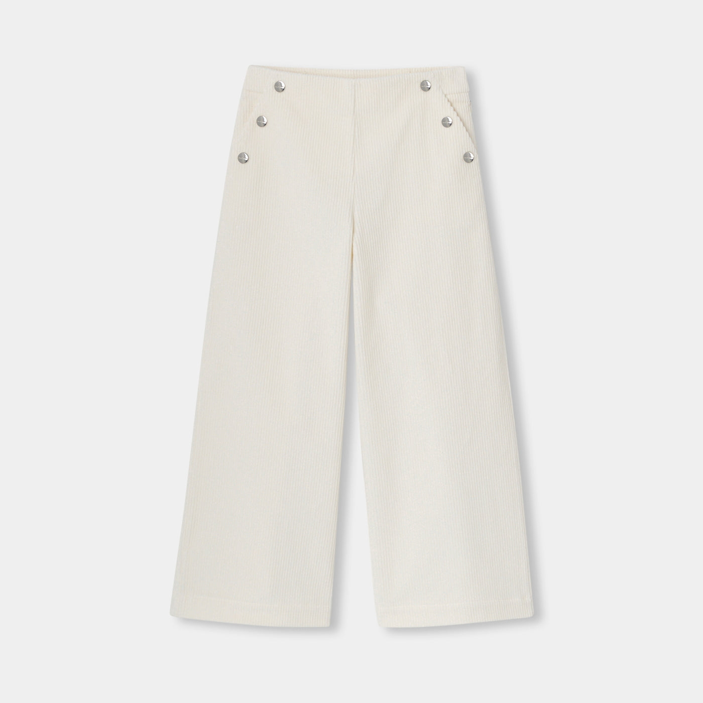 Girl velvet wide-leg trousers