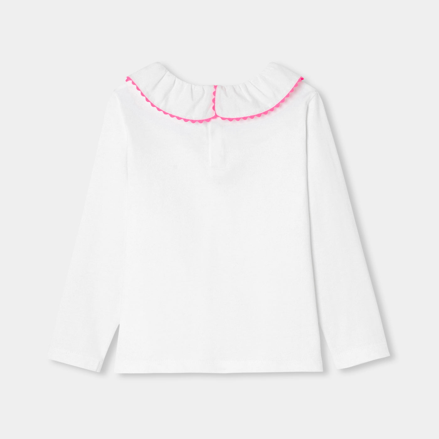 Girl t-shirt with fancy collar