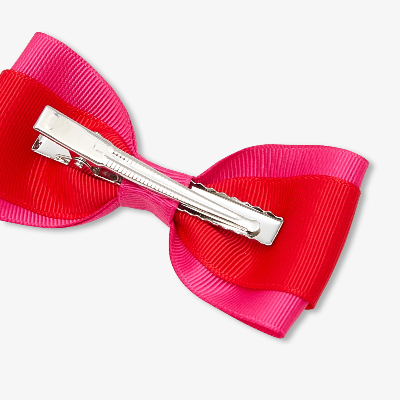 Girl hair clip with colour block bow