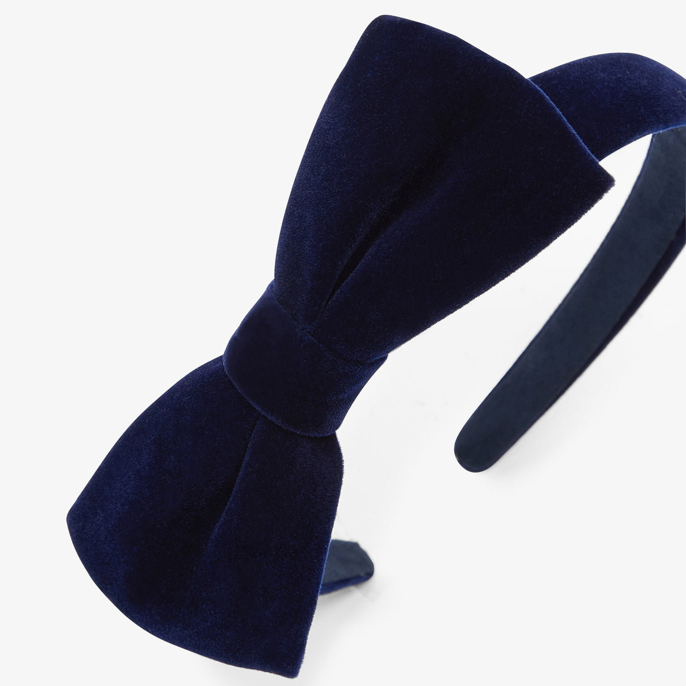 Girl velvet bow headband
