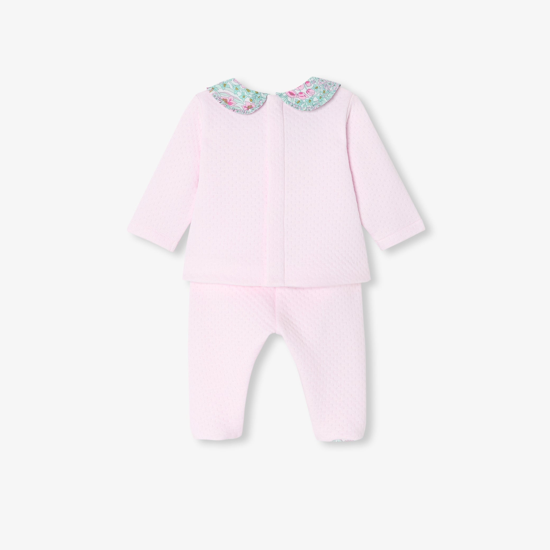 Baby girl comfort set in double sided jersey