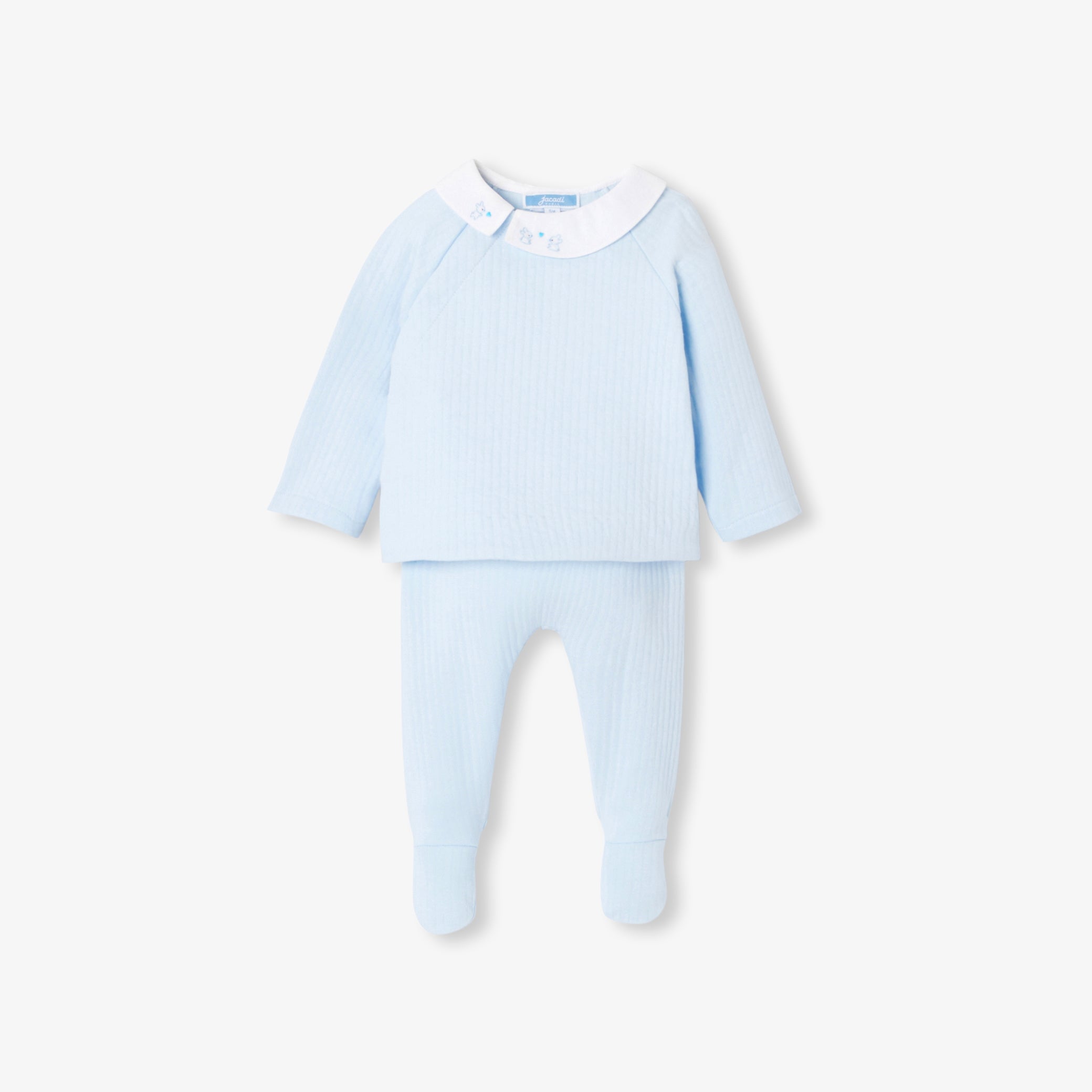 Baby boy comfort set in double-sided jersey