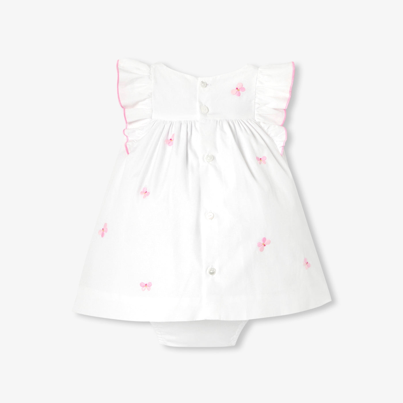 Baby girl dress in cotton poplin