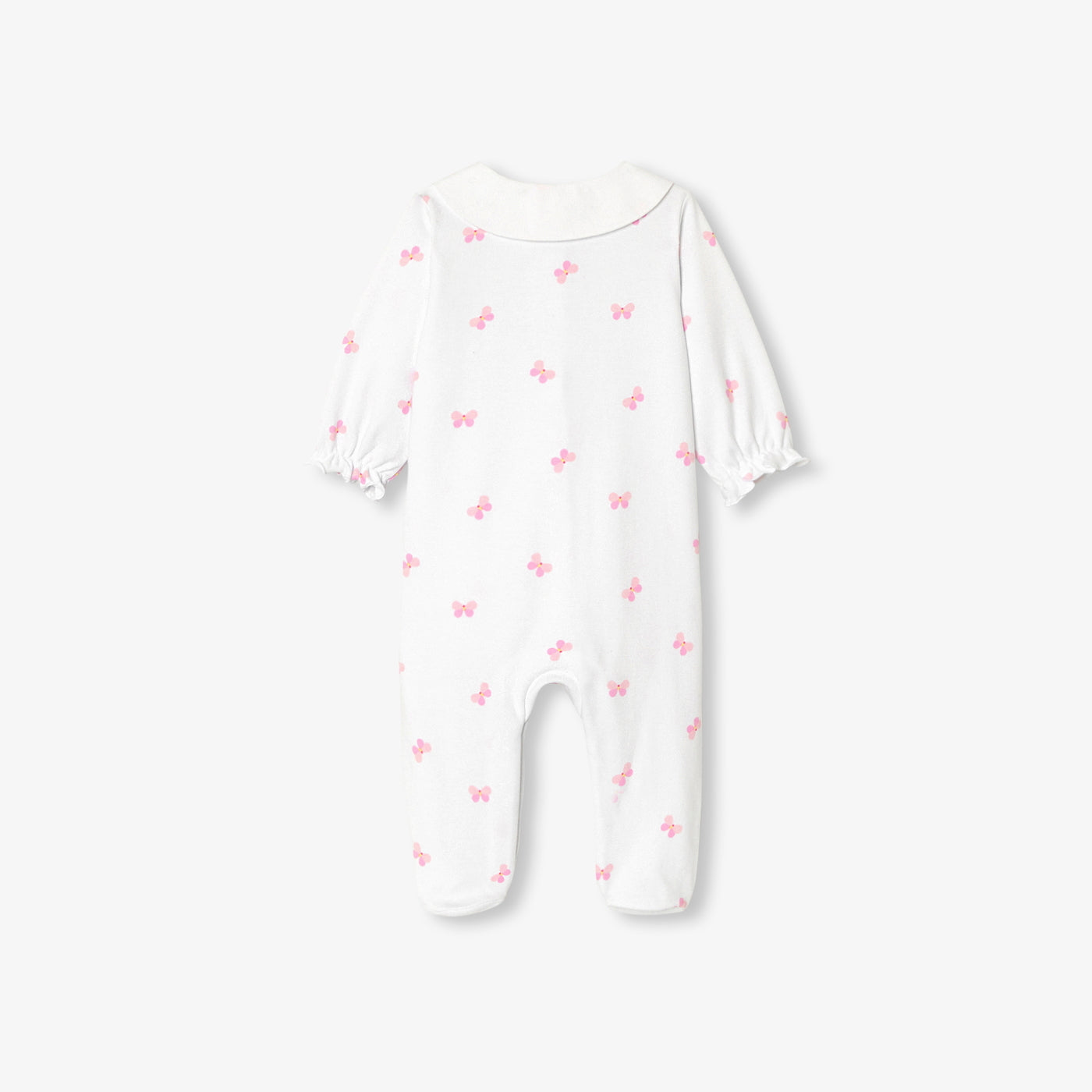 Baby girl pyjamas in interlock cotton