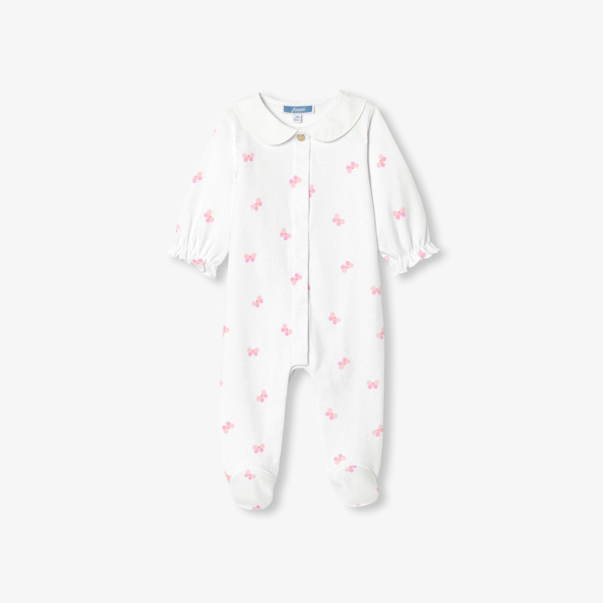Baby girl pyjamas in interlock cotton