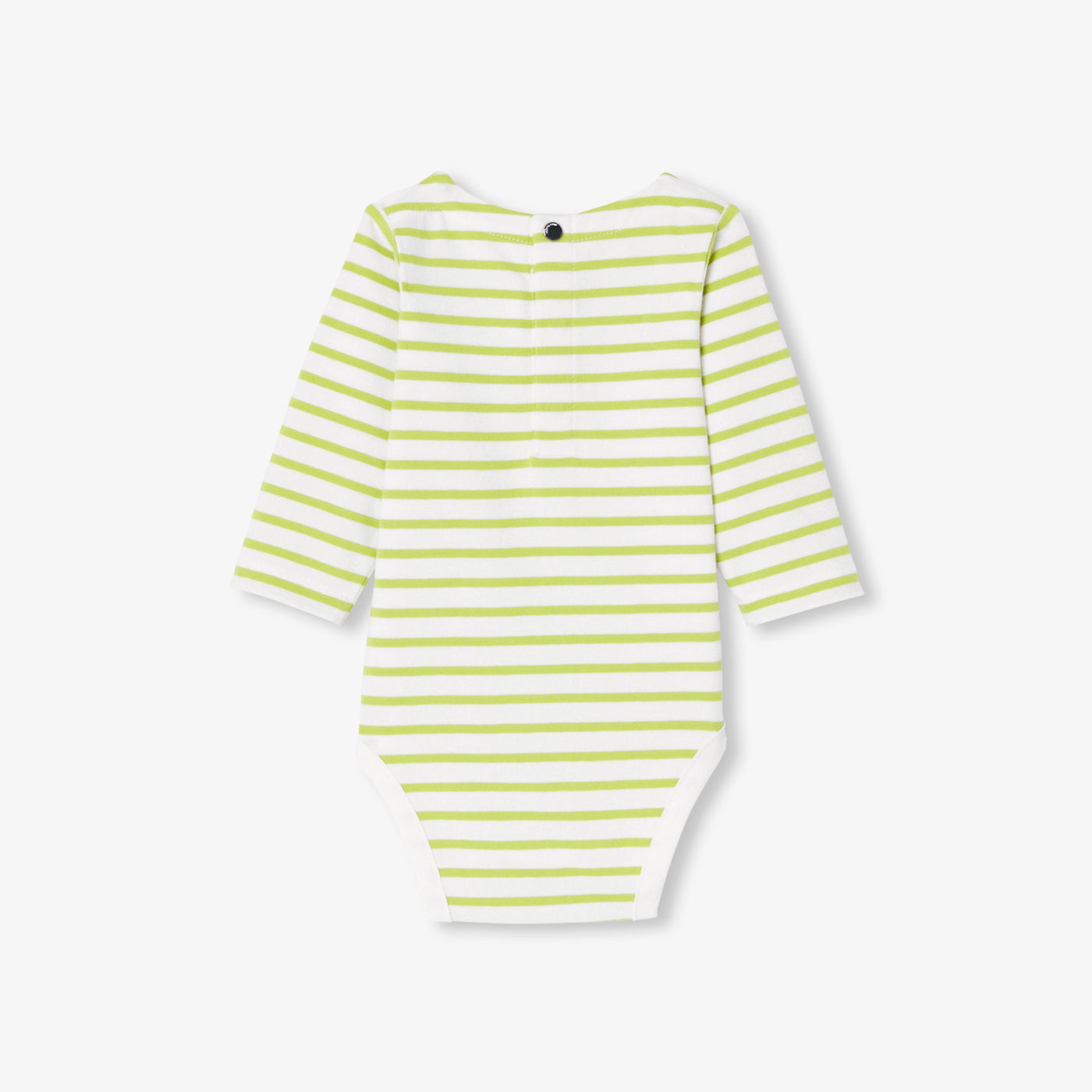 Baby striped cotton bodysuit