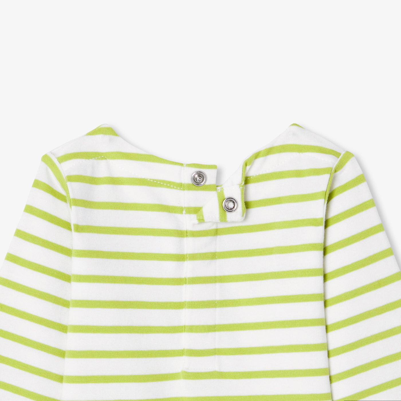 Baby striped cotton bodysuit