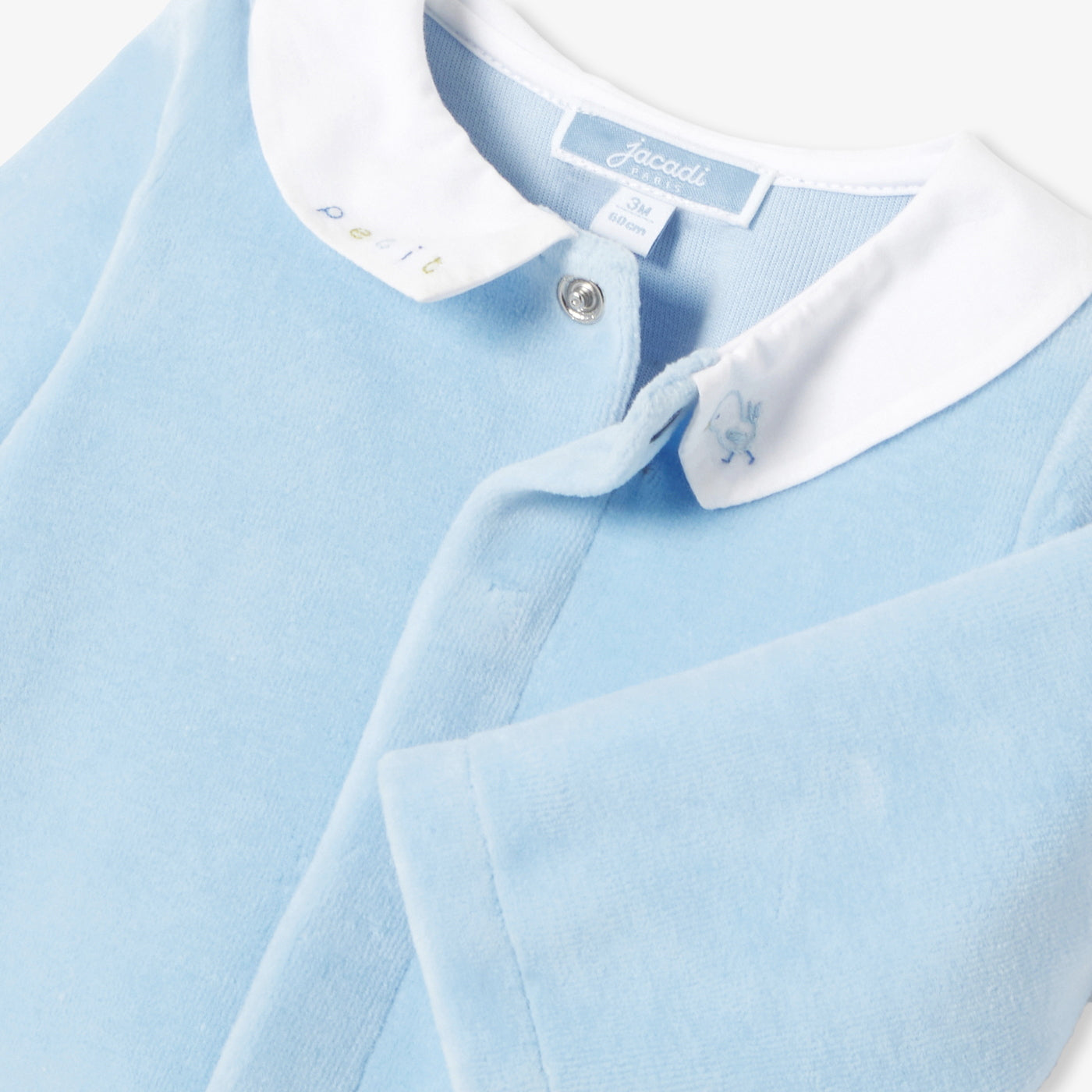 Baby boy velvet pyjamas