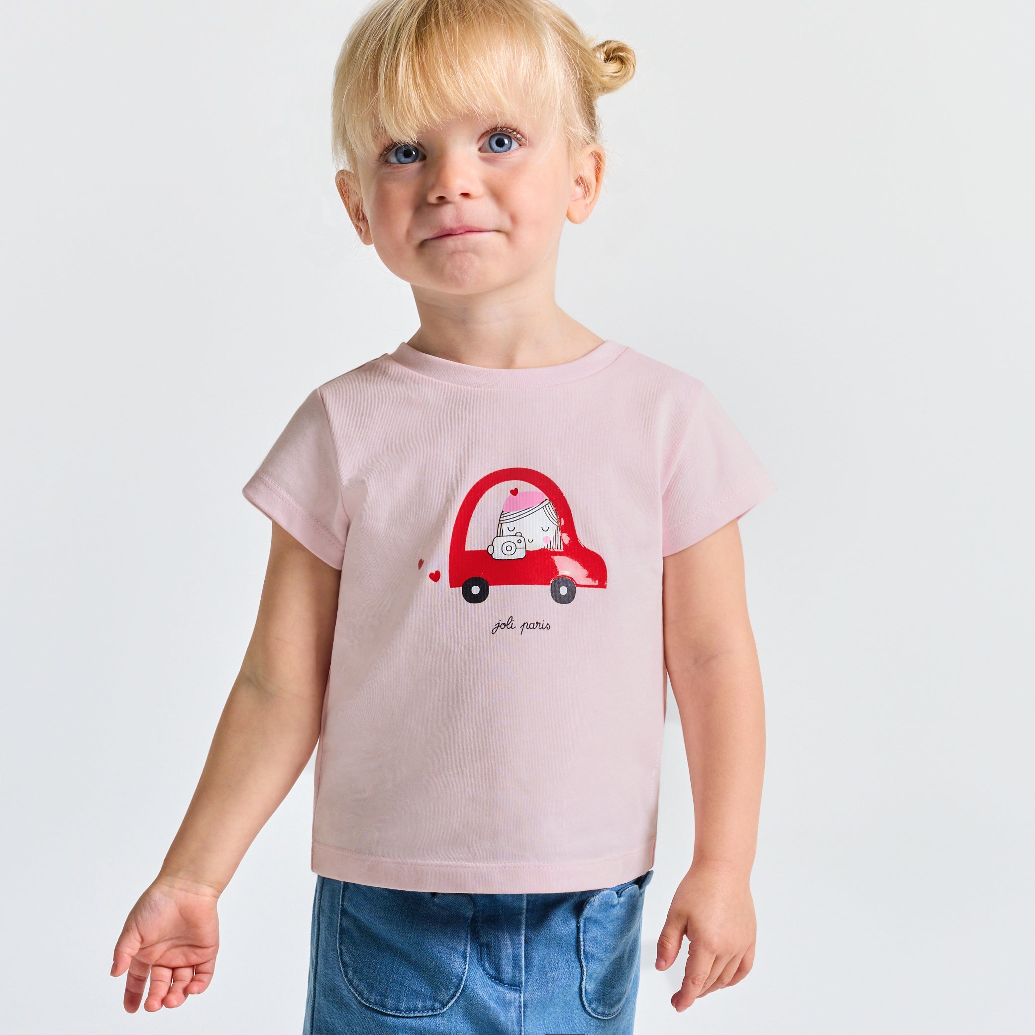 Baby girl cotton T-shirt with pattern