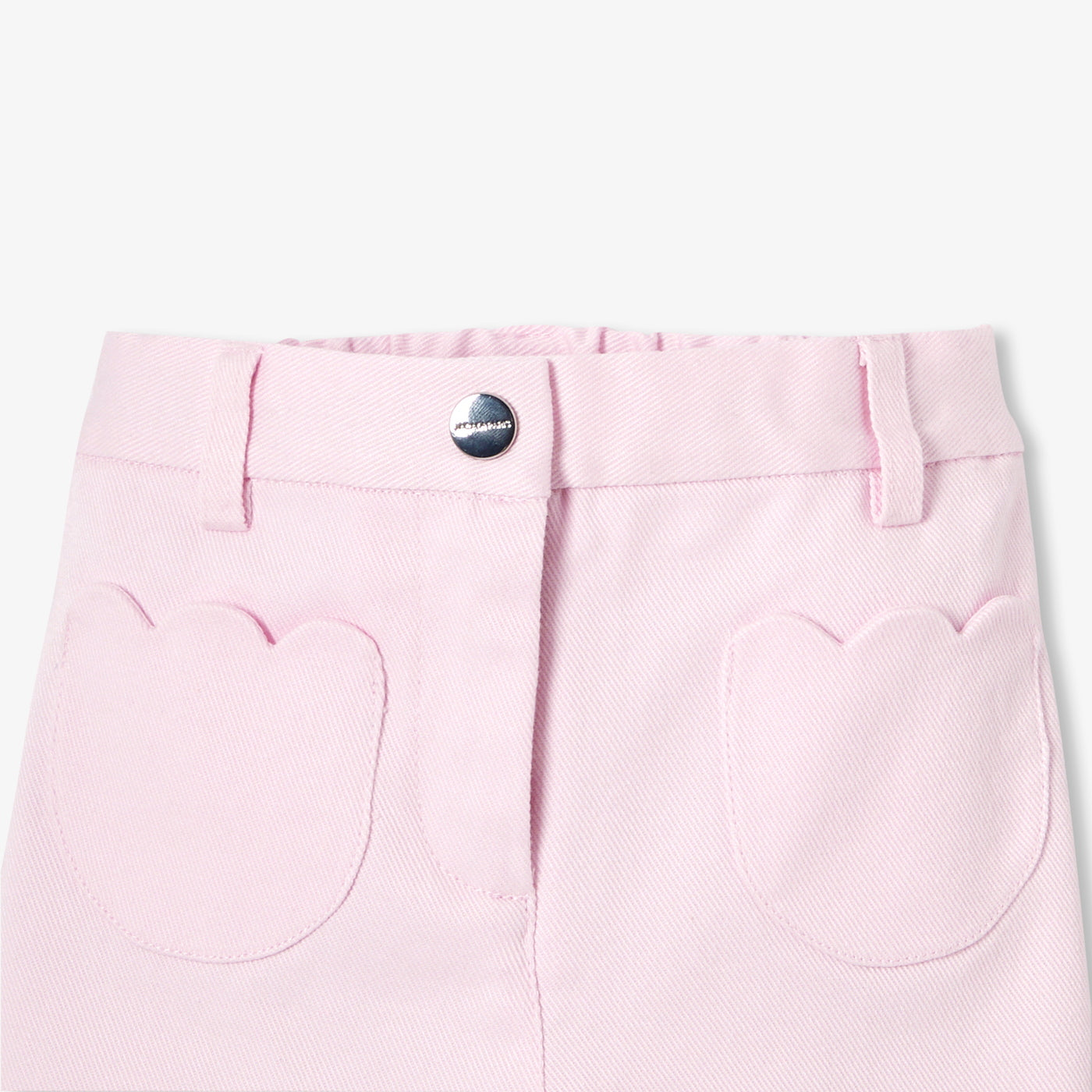 Baby girl trousers in cotton twill