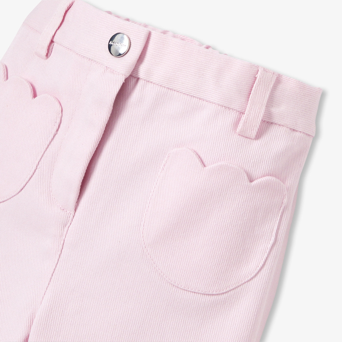 Baby girl trousers in cotton twill