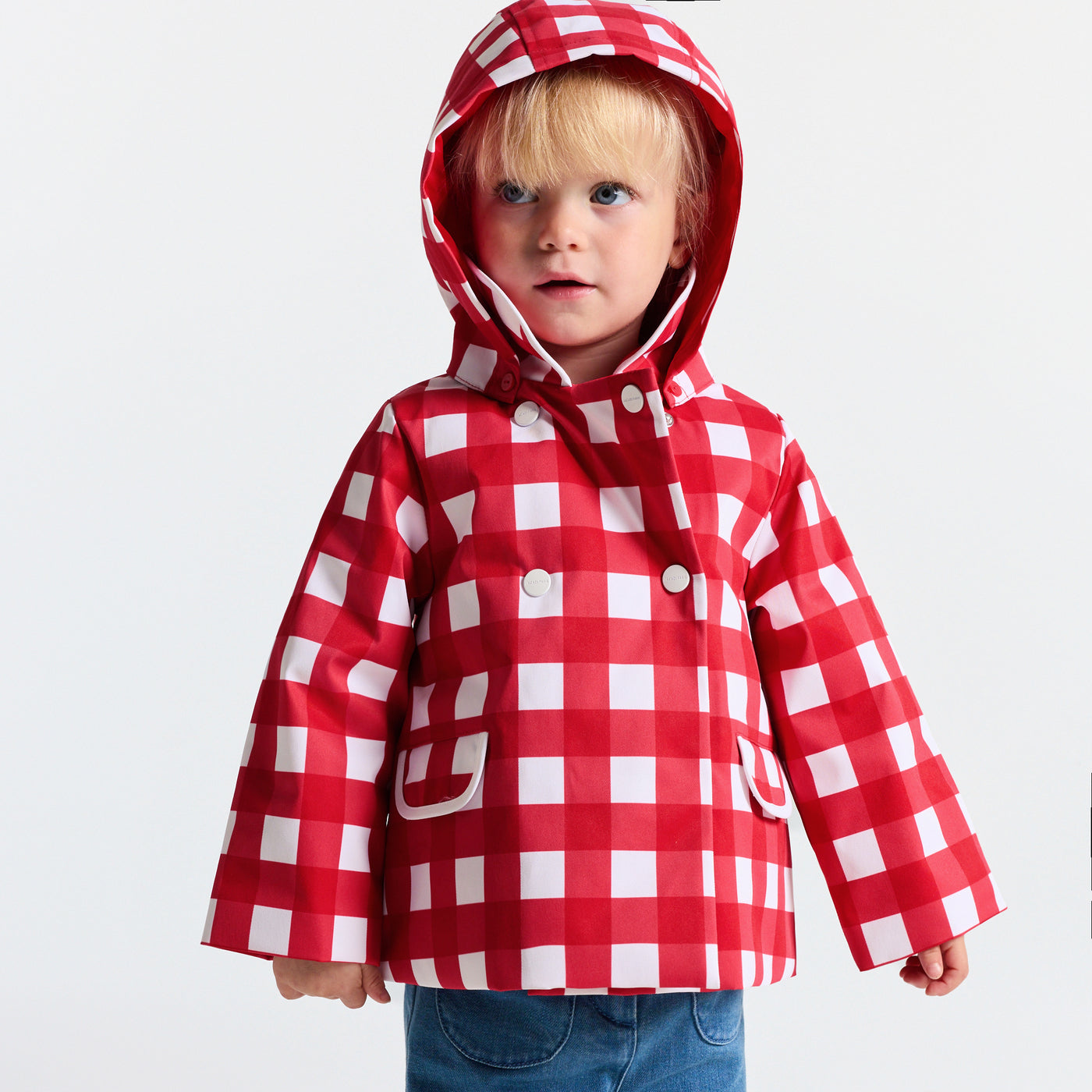 Baby girl gingham coat