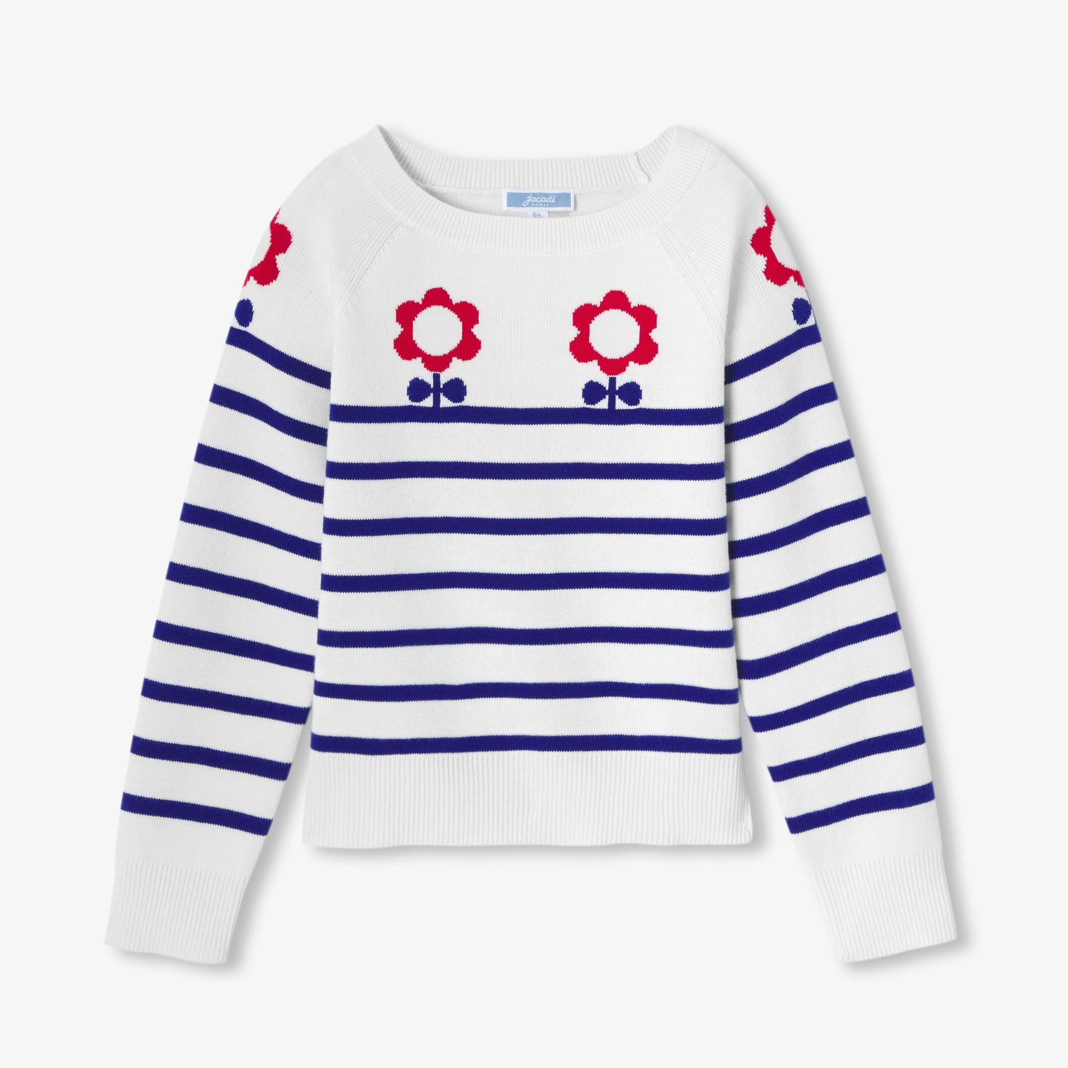 Girl jersey knit sailor sweater