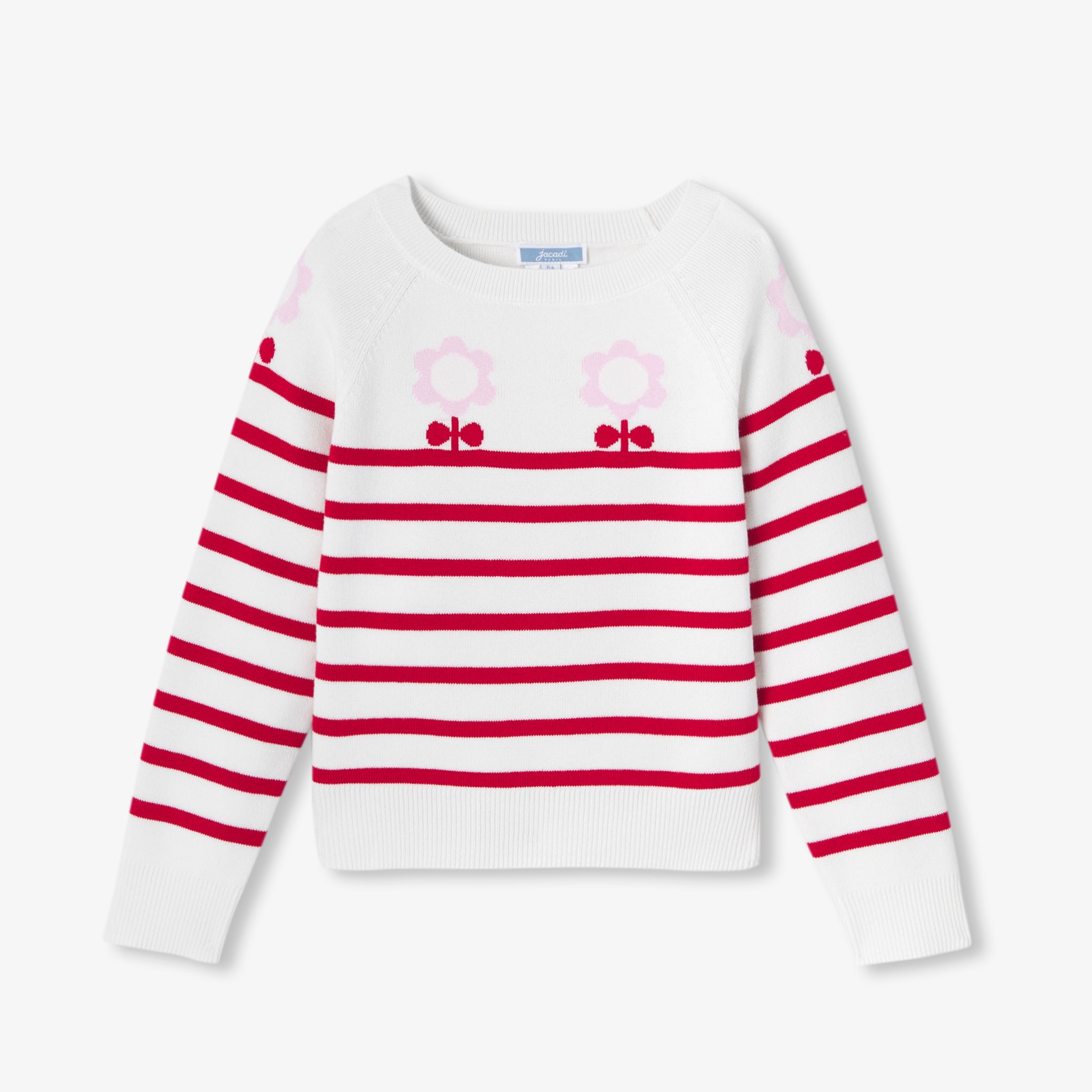 Girl jersey knit sailor sweater