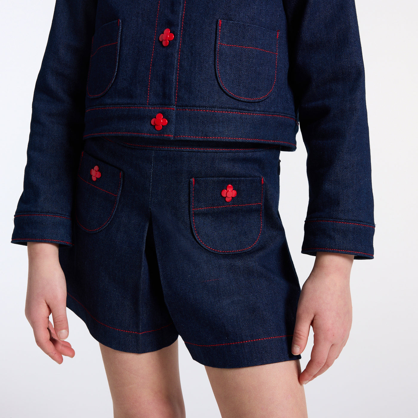 Girl denim skirt shorts