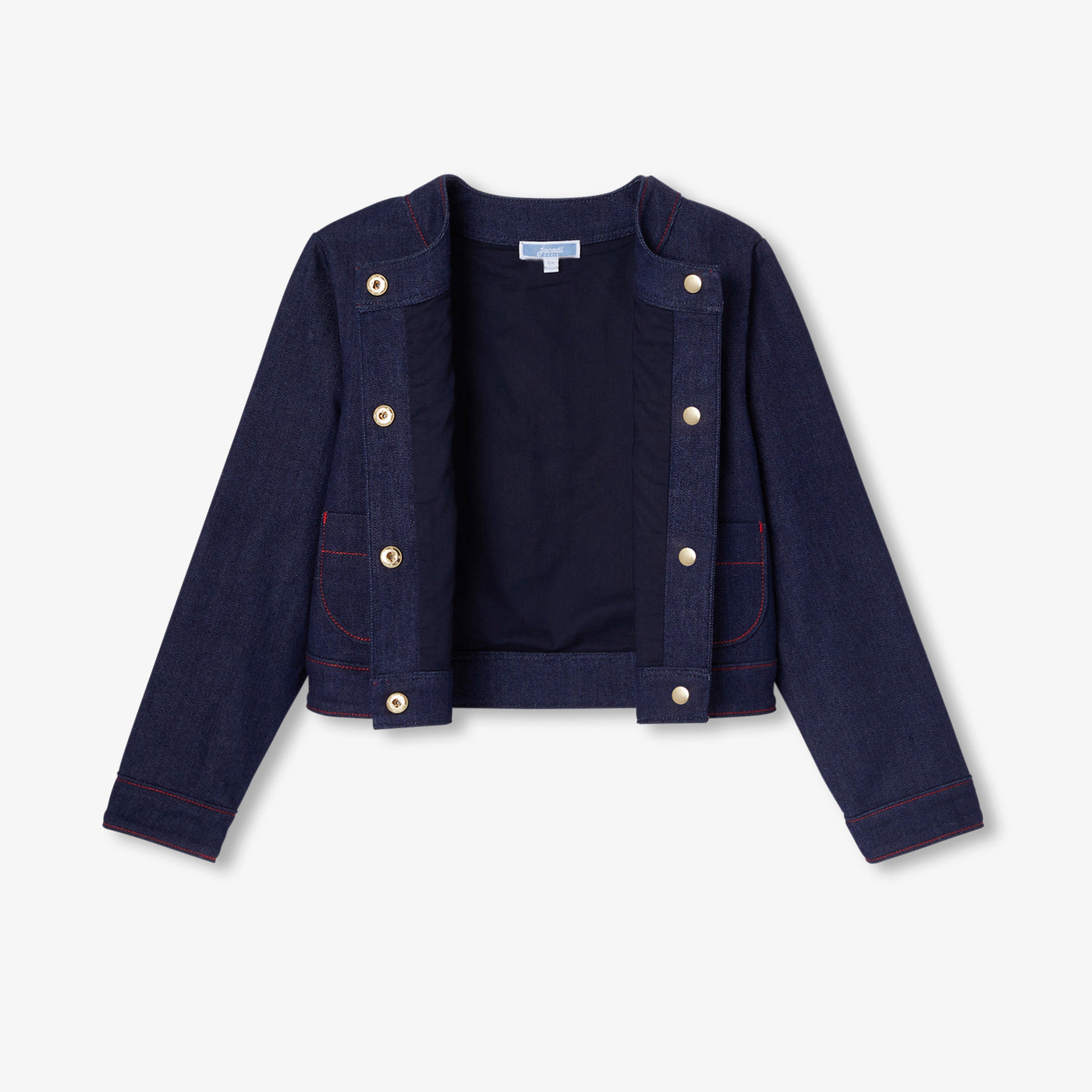 Girl raw denim jacket