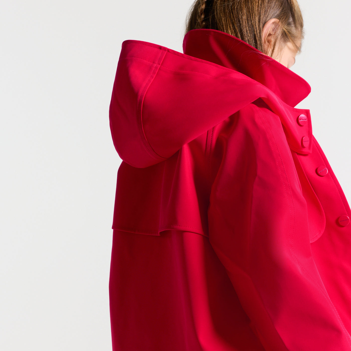 Girl short trench coat